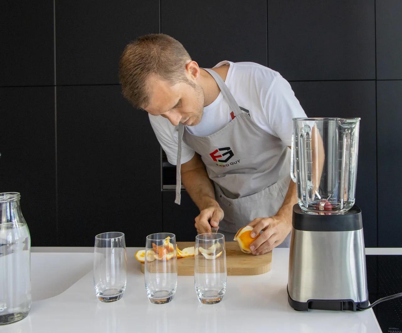 Marcel Plee&szlig; bei der Ern&auml;hrungsberatung