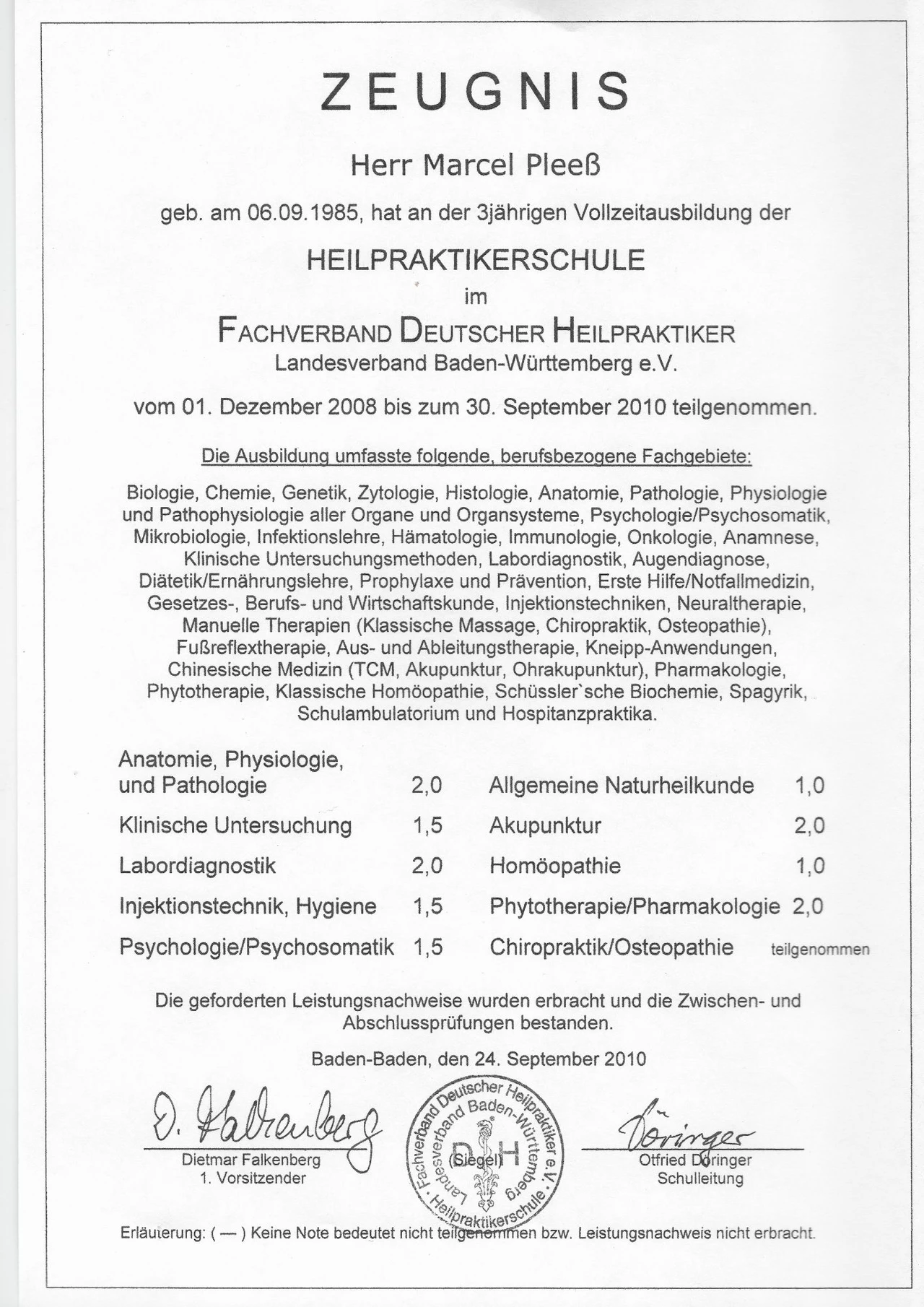 Zertifikat 5